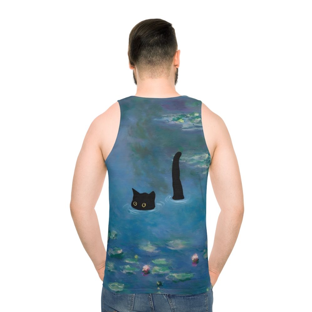 Monet Waterlily Cat Print Unisex Tank Top