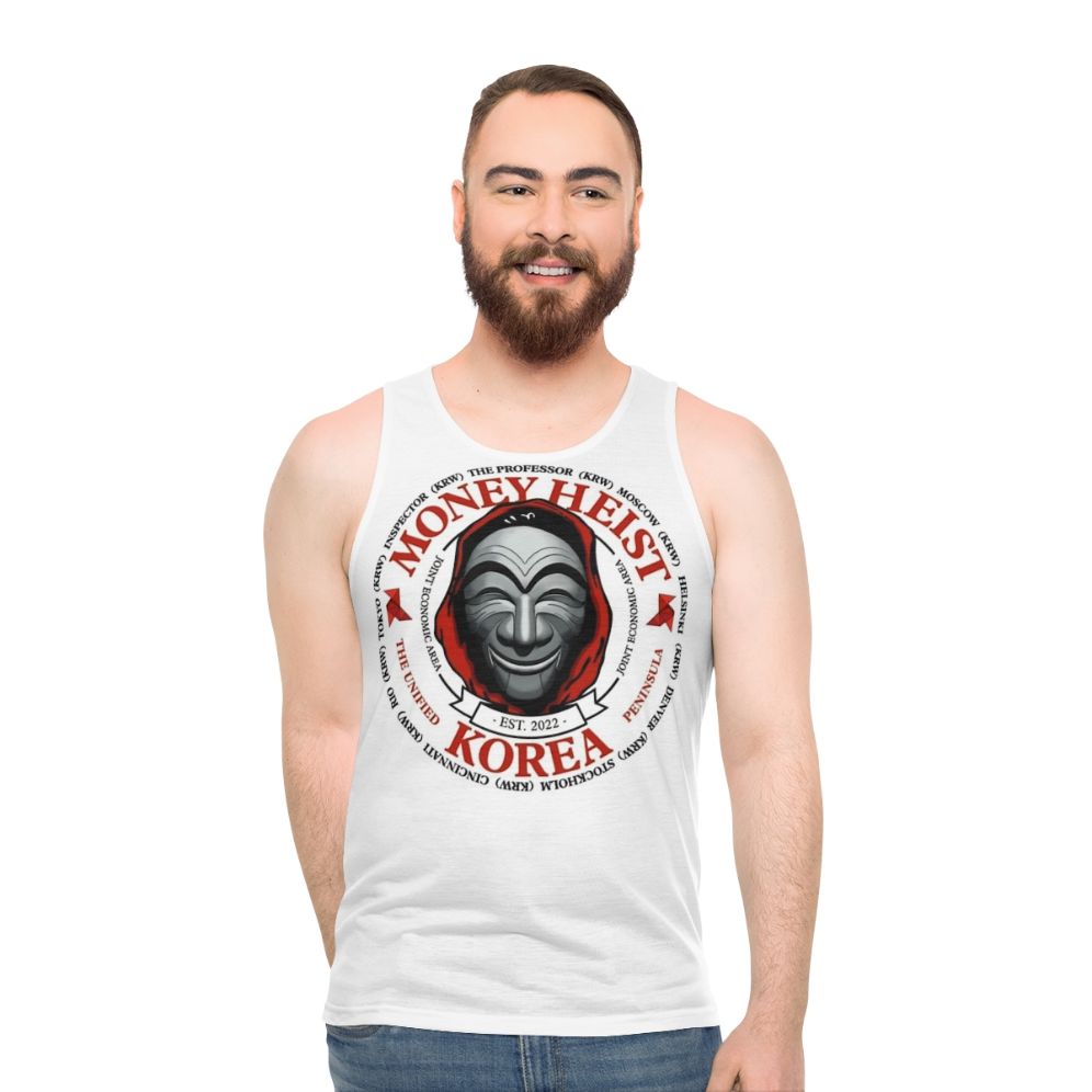 Money Heist Korea Joint Economic Area Unisex Tank Top