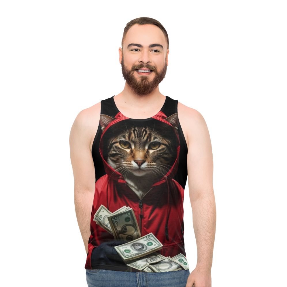 Money Heist La Casa De Papel Cat Unisex Tank Top
