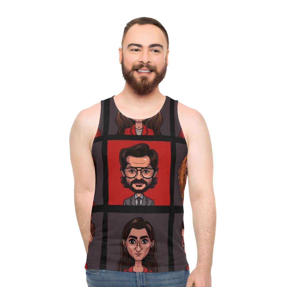 Money Heist Lineup Unisex Tank Top