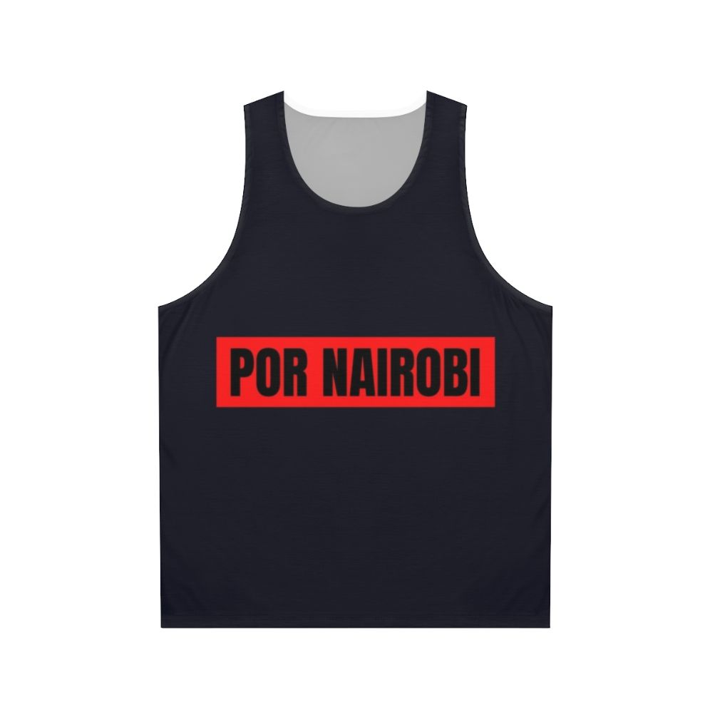 Money Heist Unisex Tank Top with Nairobi Design