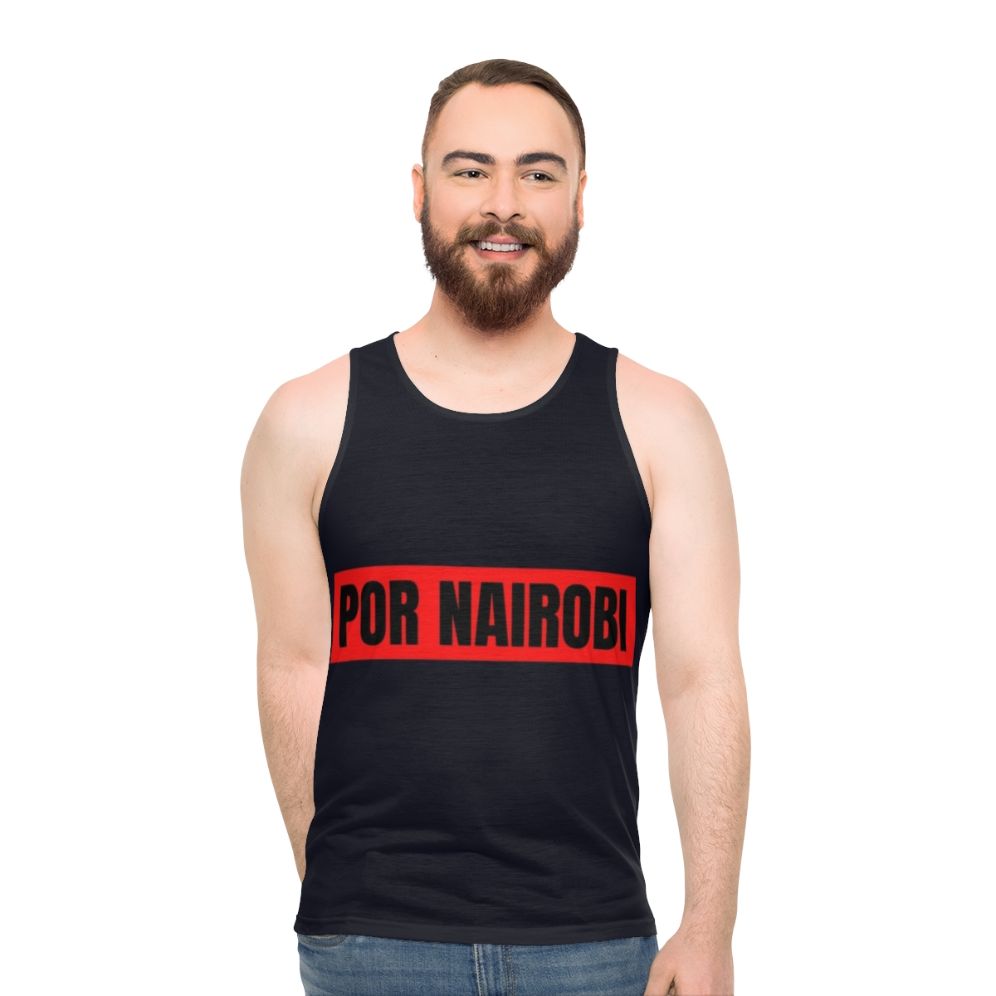 Money Heist Unisex Tank Top with Nairobi Design