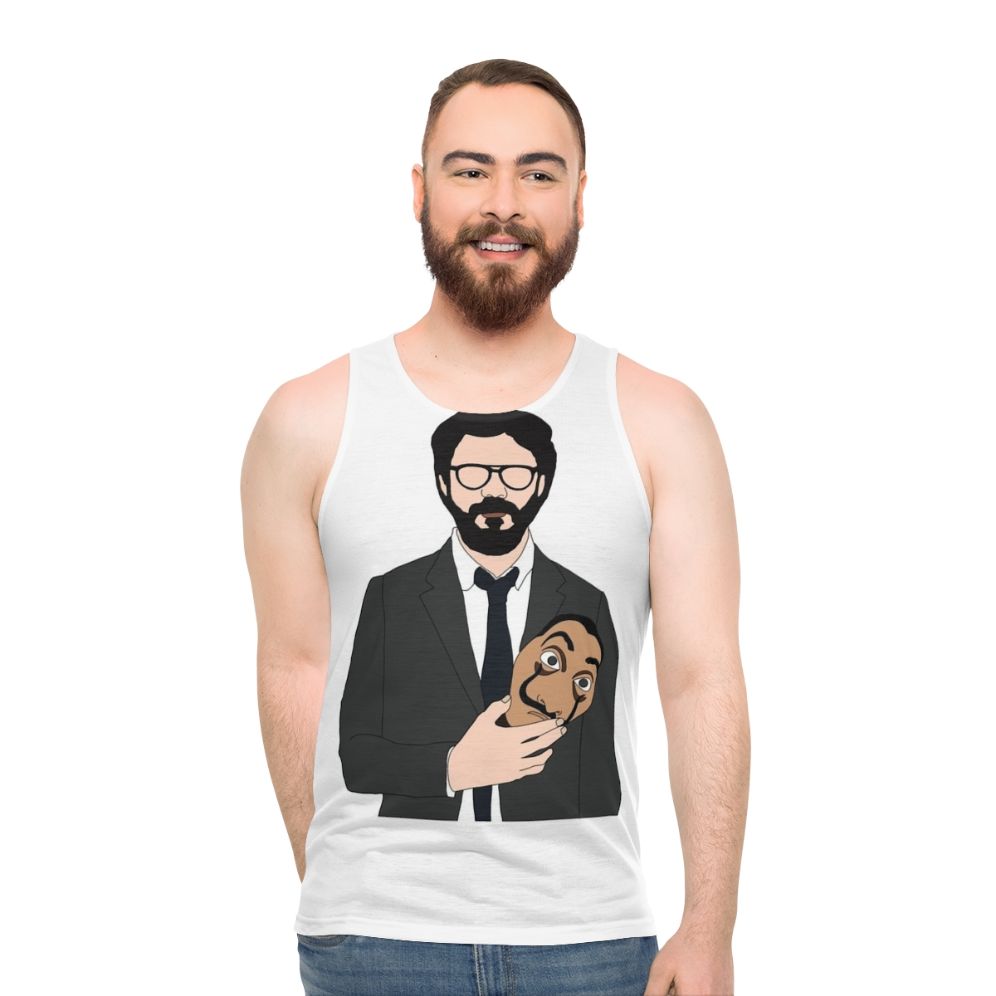 Money Heist Professor Mask Unisex Tank Top