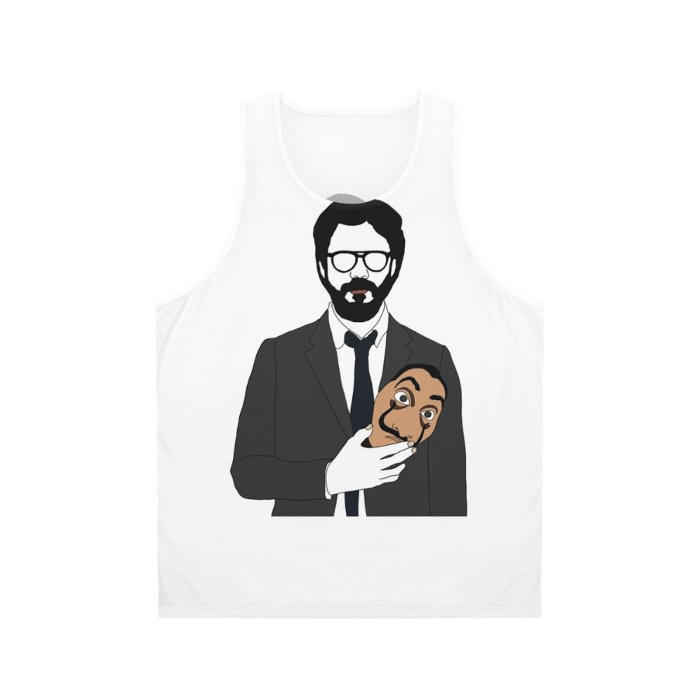 Money Heist Professor And Mask Unisex Tank Top
