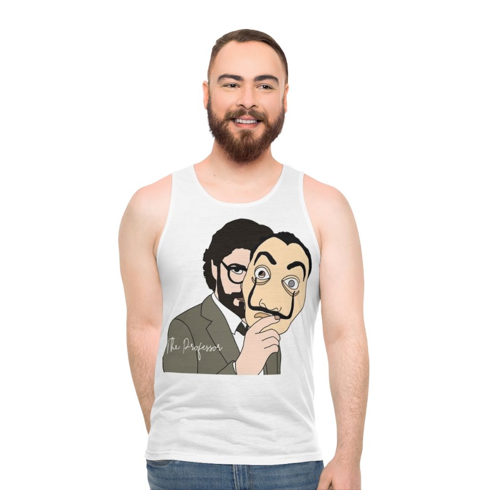 Money Heist Professor and The Mask Unisex Tank Top