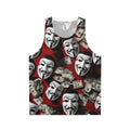 Money Heist Unisex Tank Top with Dali-Inspired Design