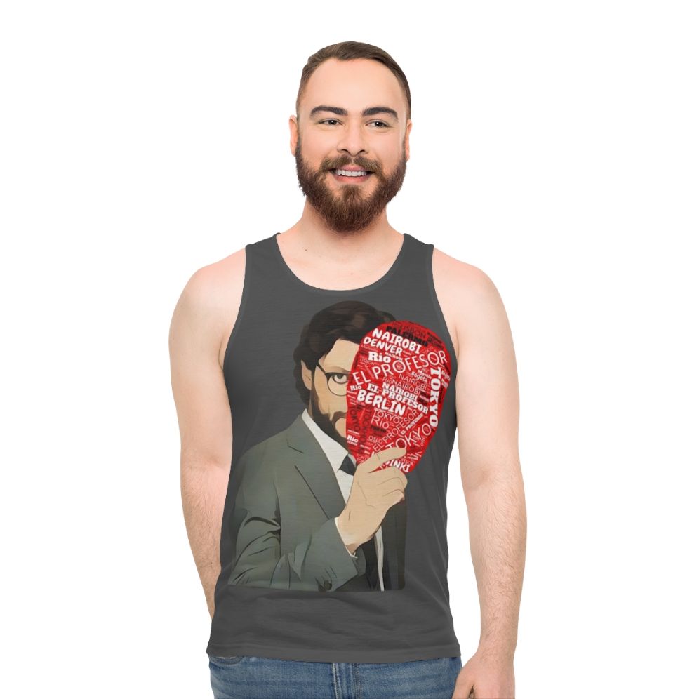 Money Heist The Professor Mask Unisex Tank Top
