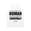 Money Heist Unisex Tank Top featuring characters and symbols from the popular Netflix series