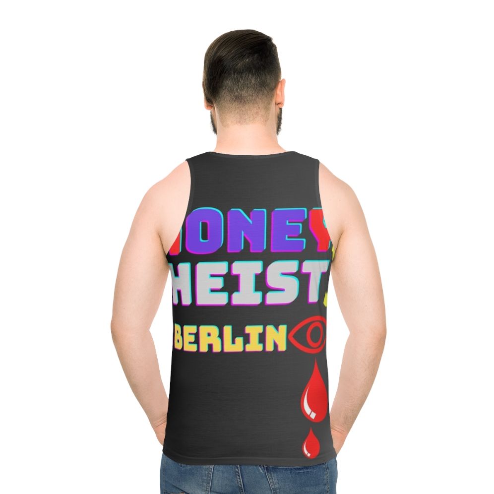 Unisex tank top with "Money Heist" inspired design