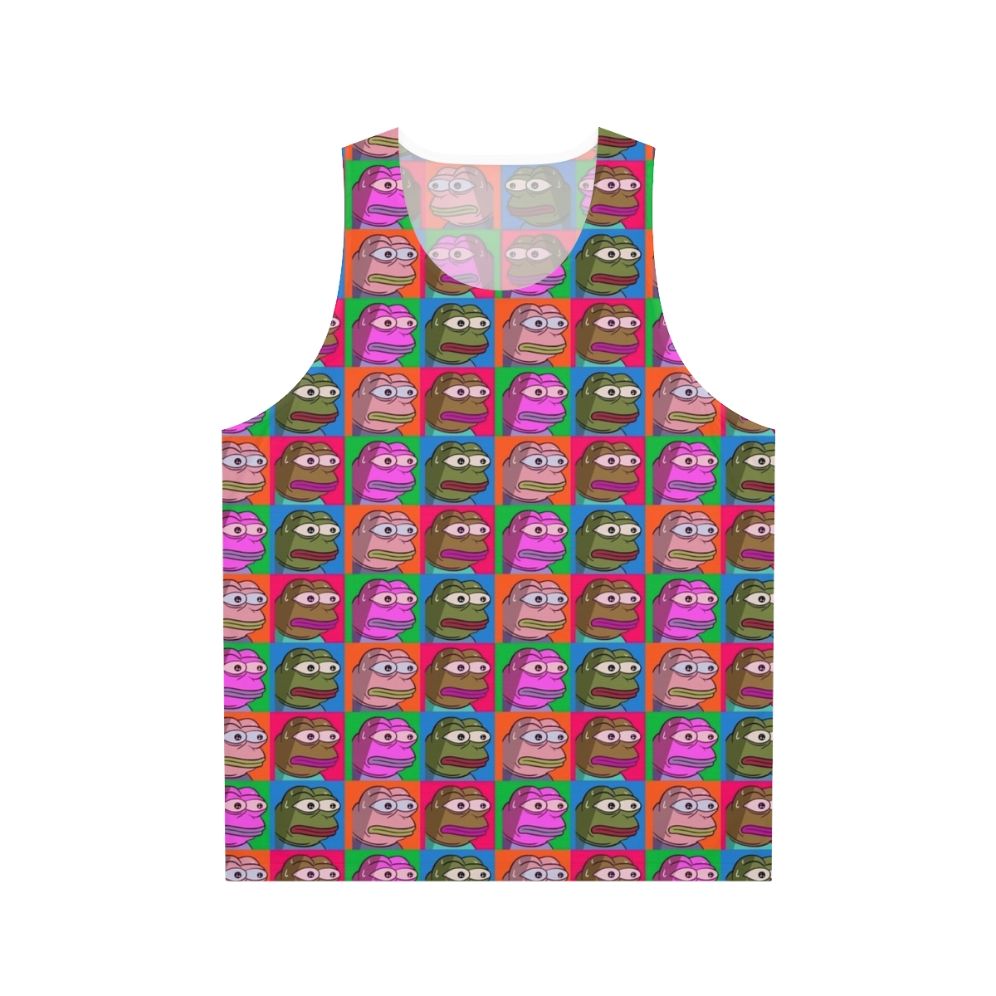 Monkas Warhol Unisex Tank Top featuring Twitch emotes and Pop Art design