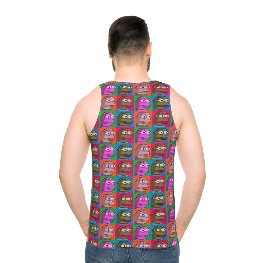 Monkas Warhol Unisex Tank Top featuring Twitch emotes and Pop Art design
