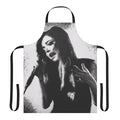 Monochromatic apron featuring Chrissy Costanza of the band Against the Current