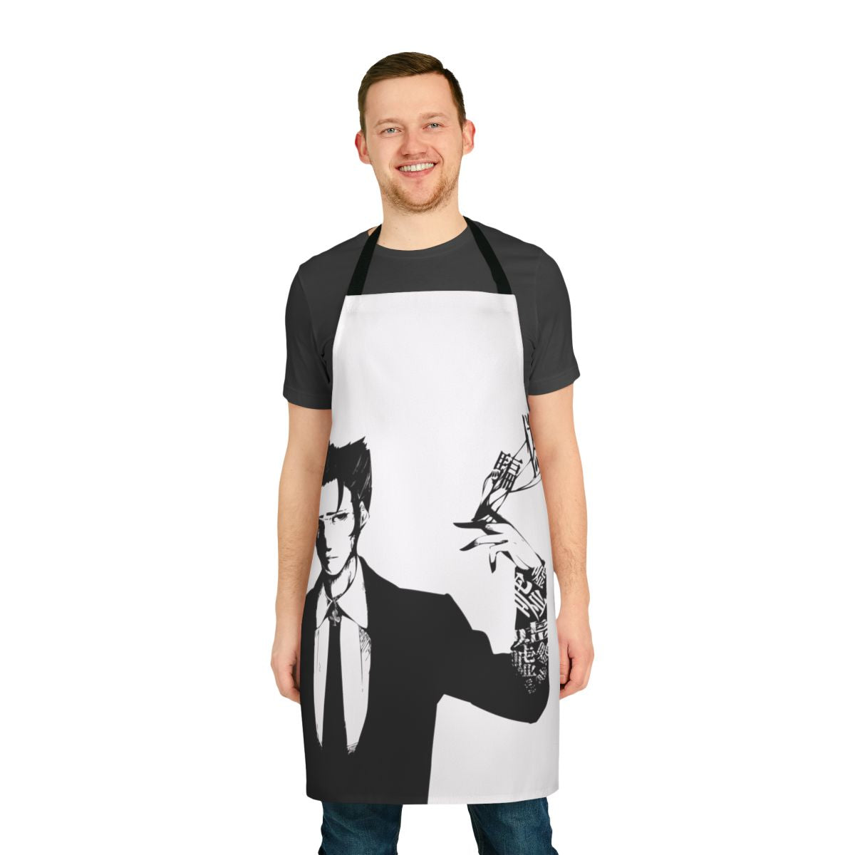 Monogatari Series Anime Apron featuring characters from Bakemonogatari and Nisemonogari
