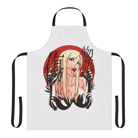 Monogatari Series-Inspired Apron Featuring the Iconic Kiss Shot Character