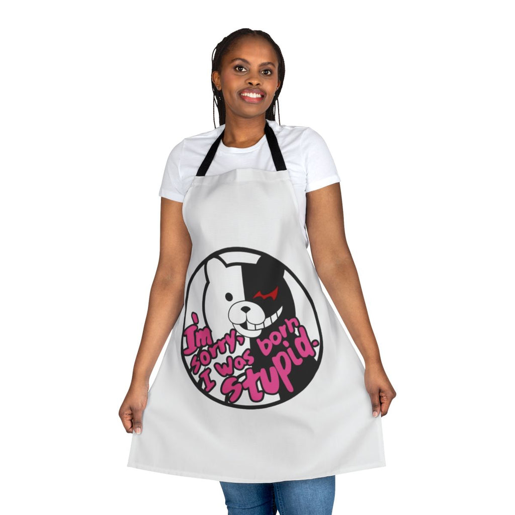 Monokuma-themed apron for Danganronpa fans