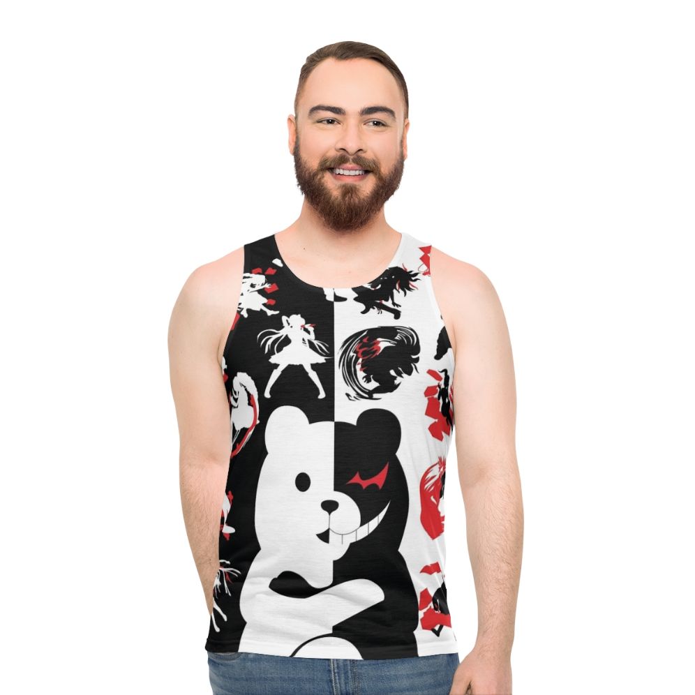 Monokuma Unisex Tank Top for Danganronpa Fans