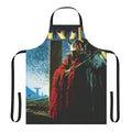 Monolith-inspired apron with Kansas band logo and design