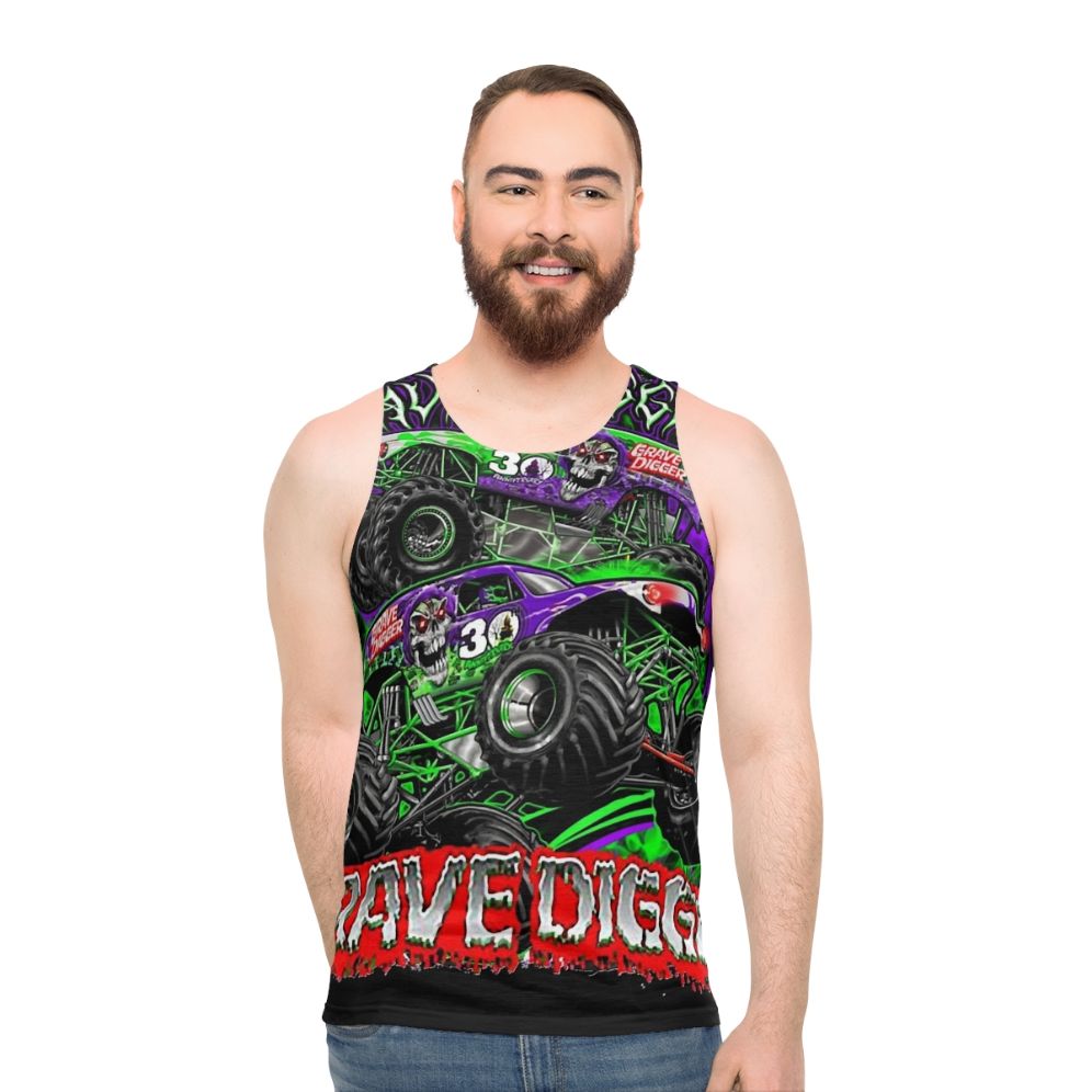 Monster Jam Grave Digger Monster Unisex Tank Top