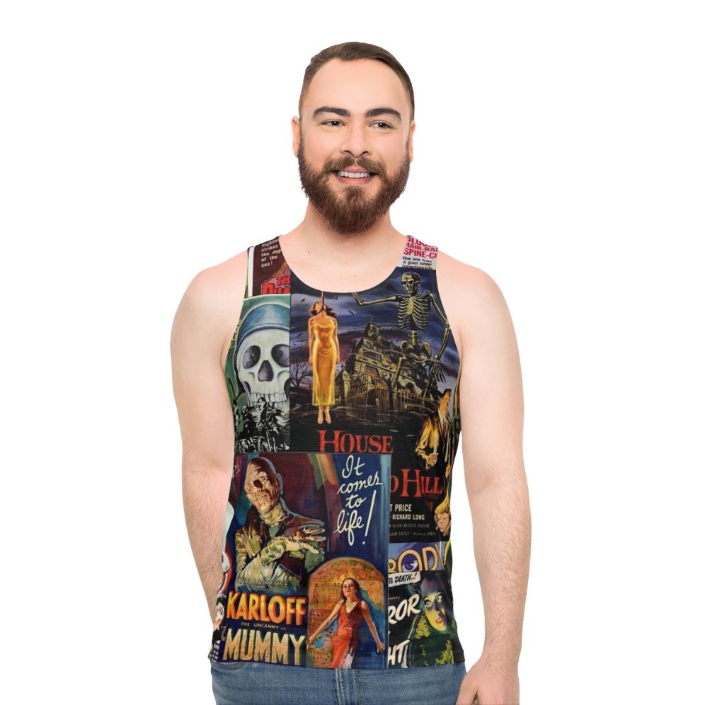 Monster movies vintage unisex tank top