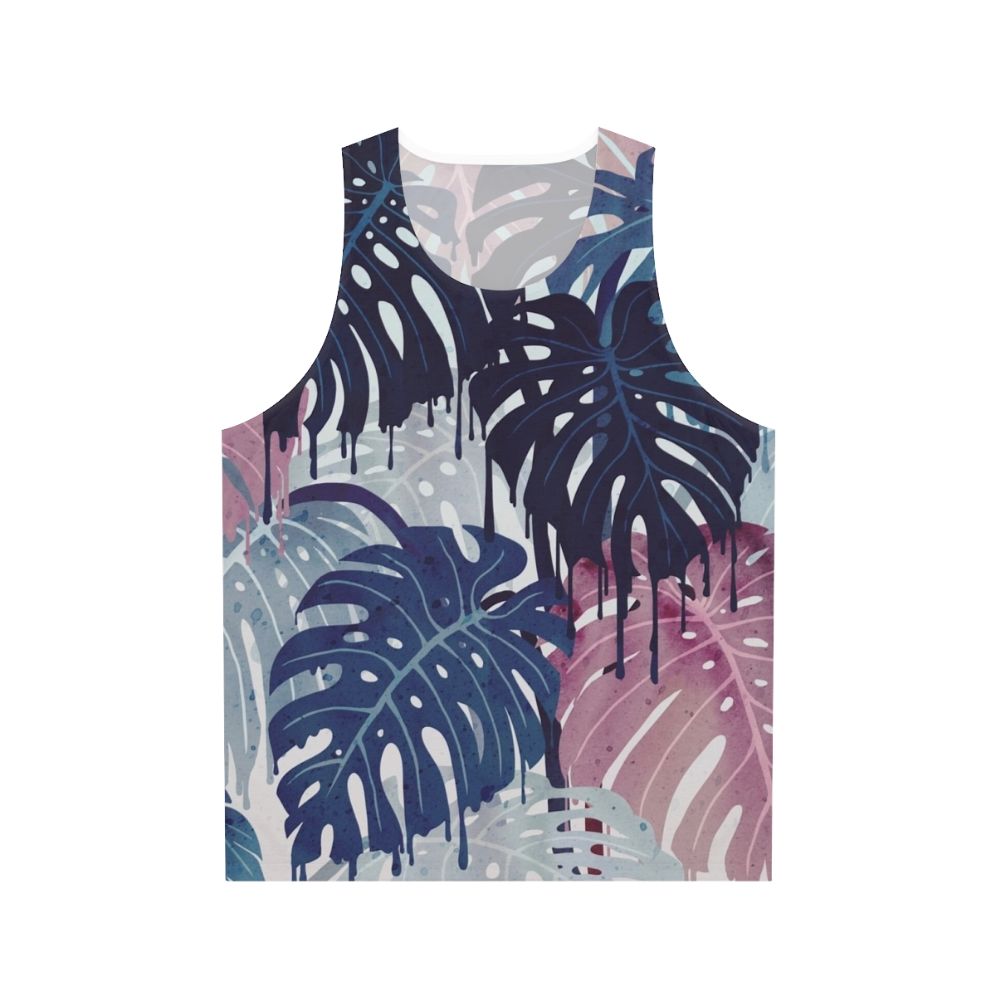Monstera Melt Tropical Unisex Tank Top