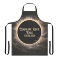 Moody Guadalupe River Texas Eclipse Apron with sun, moon, and clouds