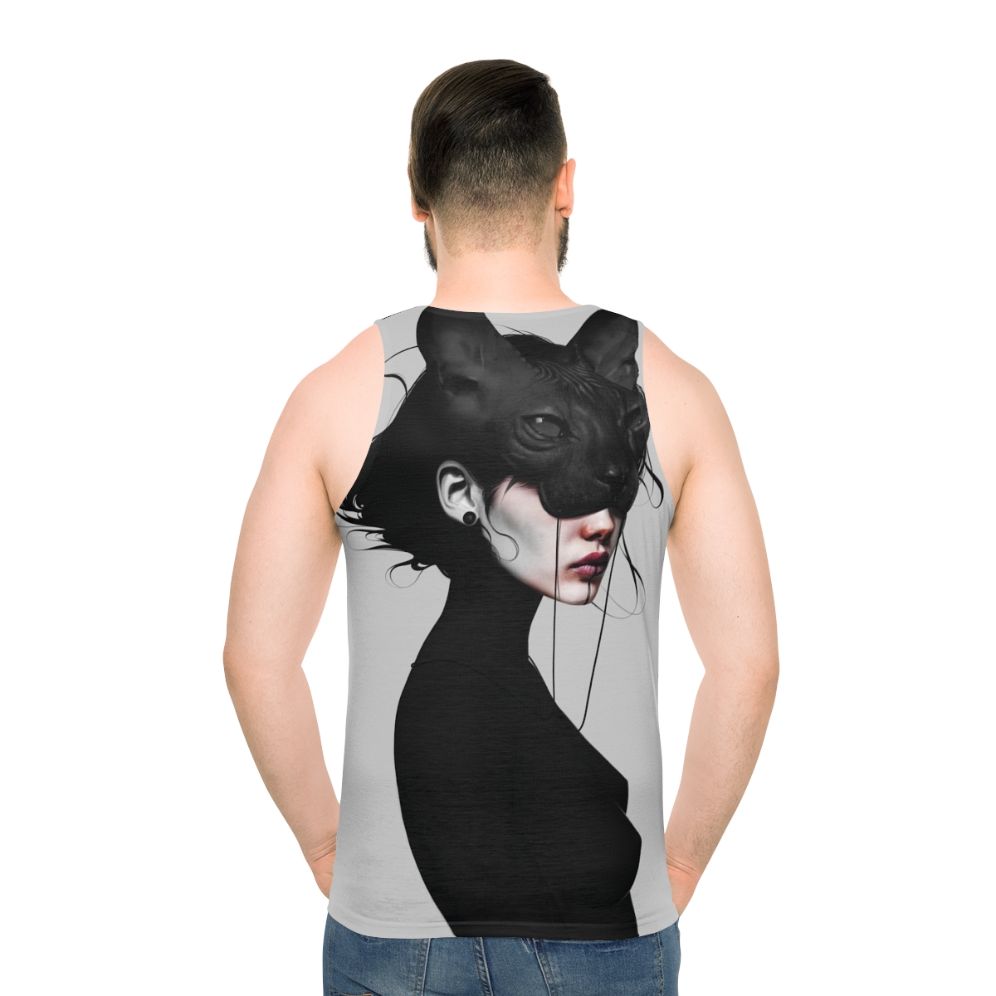 Moody portrait unisex tank top