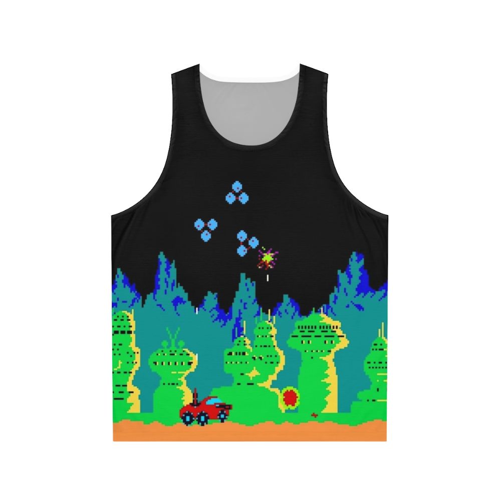 Moon Patrol retro gaming pixel art tank top