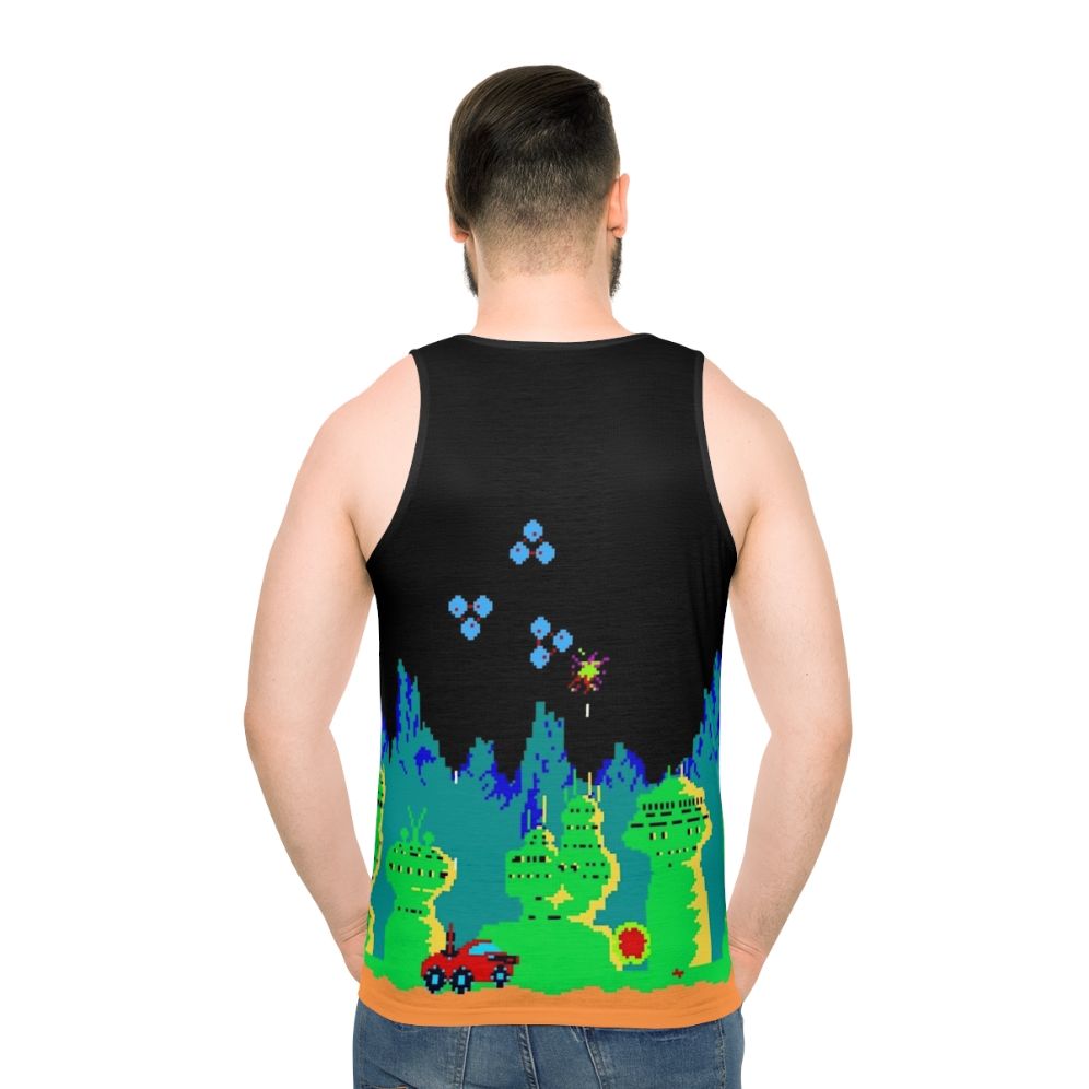 Moon Patrol retro gaming pixel art tank top