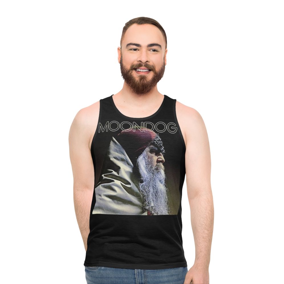 Moondog musician unisex tank top