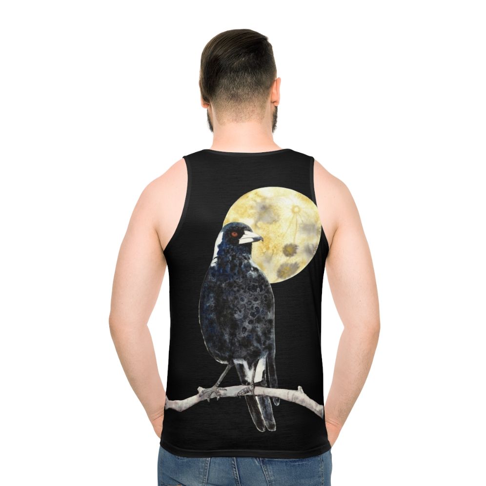 Moonlit Magpie Unisex Tank Top