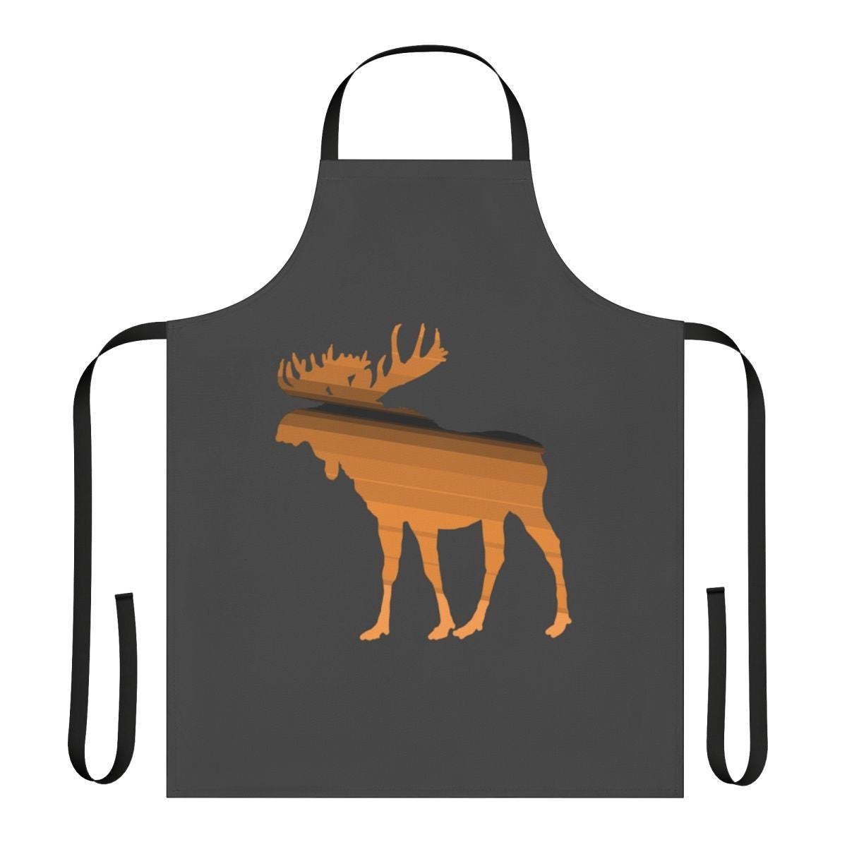 Colorful apron with abstract moose and other legendary animal designs