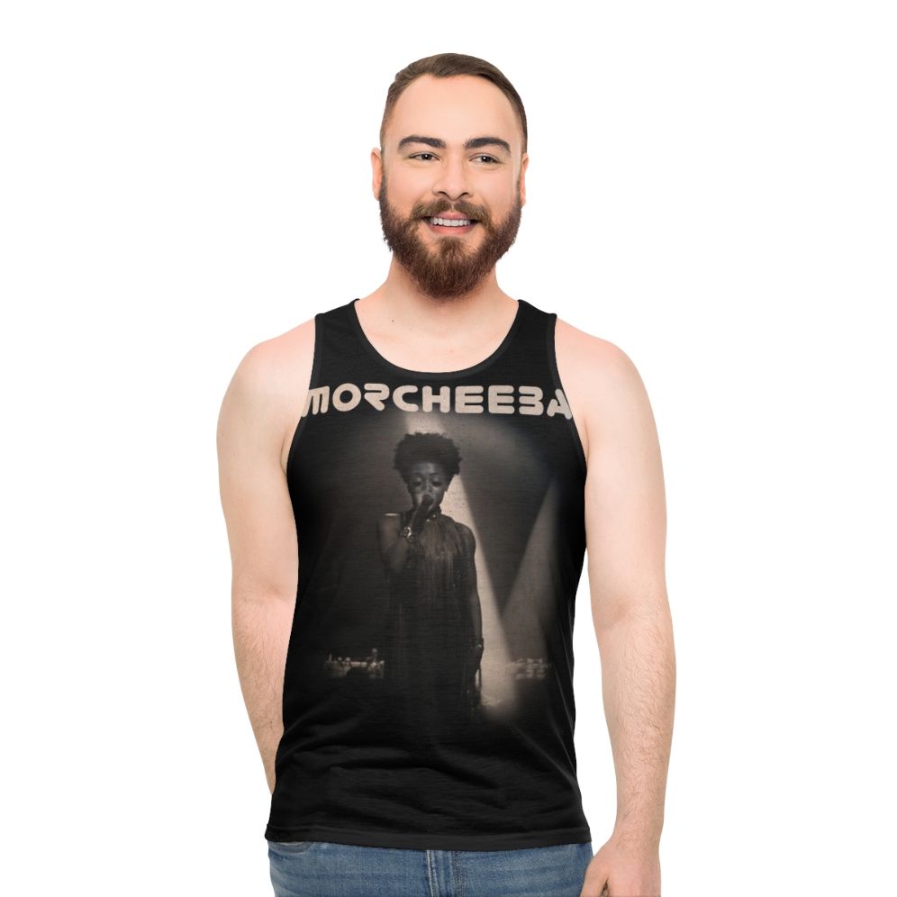 Morcheeba unisex tank top with lounge music and 90s trip hop design