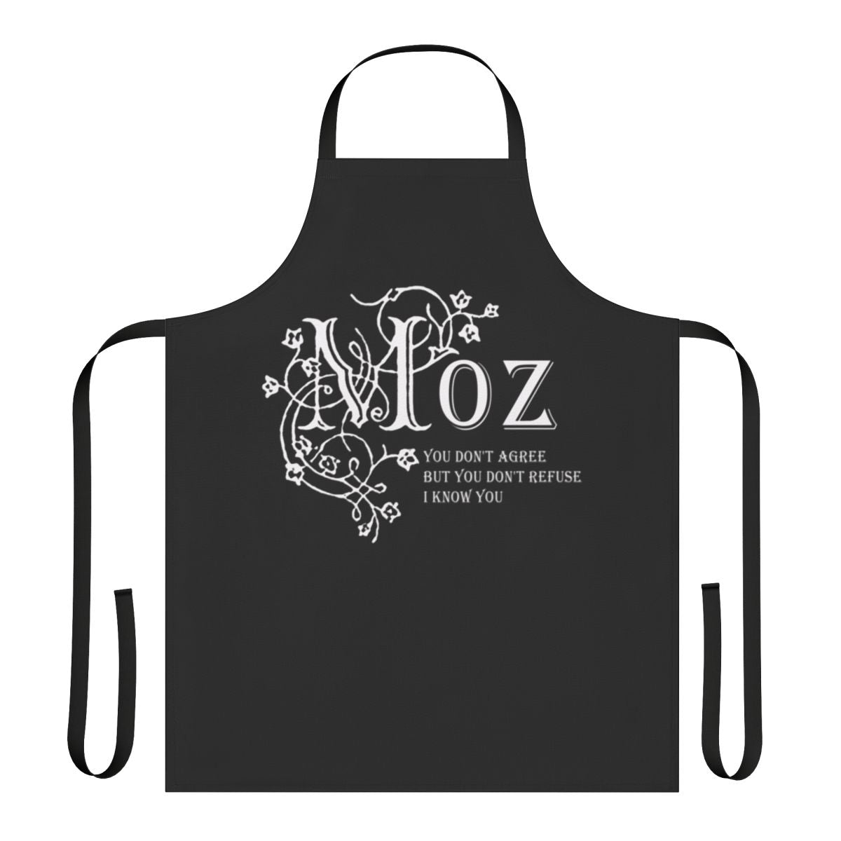 Morrissey-inspired apron with Jack the Ripper graphic