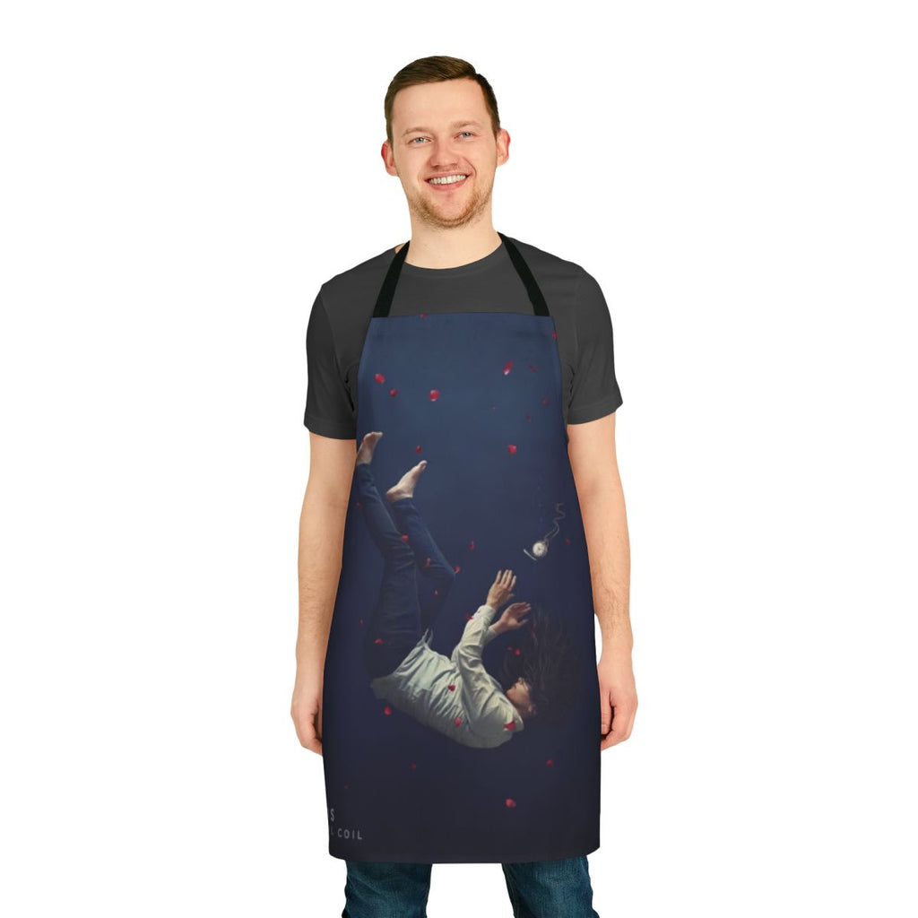 Polaris band apron featuring the Mortal Coil graphic