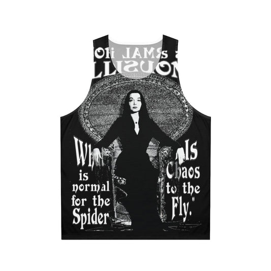 Morticia Addams "Normal is an Illusion" Unisex Tank Top