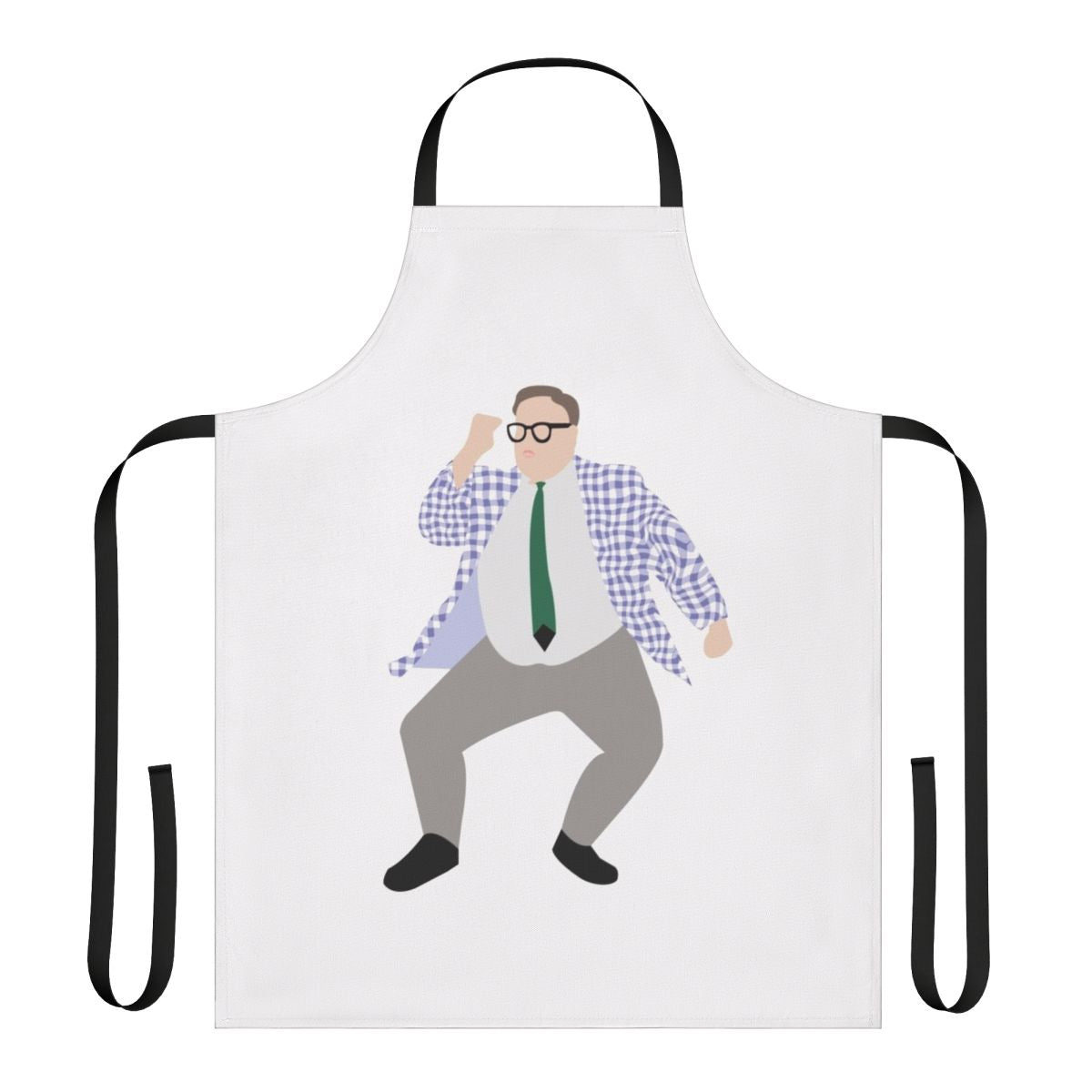 Matt Foley inspired apron with motivational graphic for comedians and home cooks