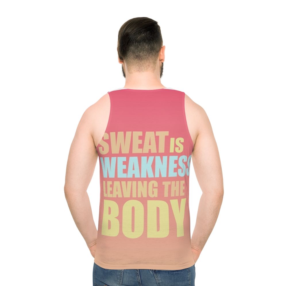 Motivational unisex space force workout tank top