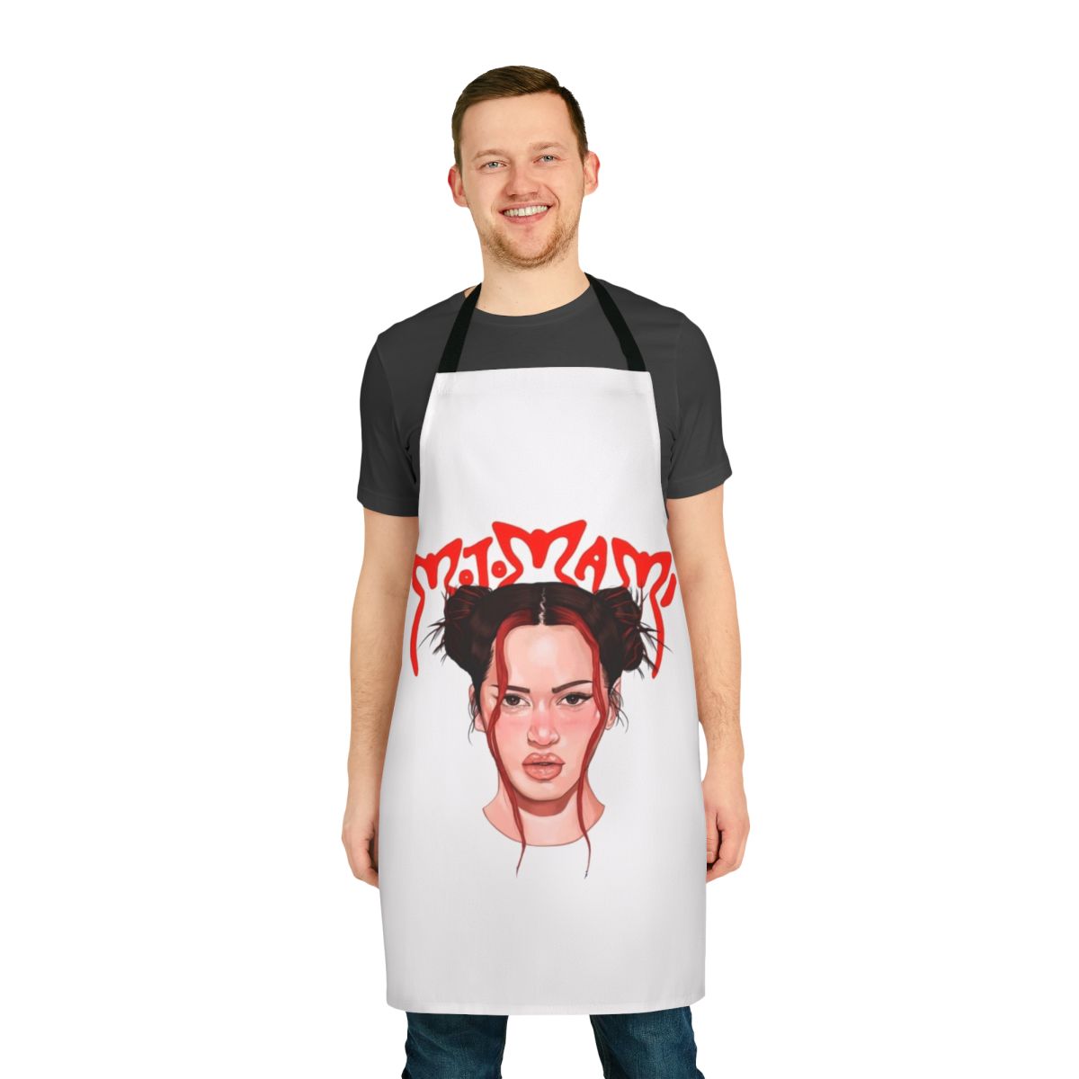 Motomami-Inspired Saoko Apron with Vibrant Butterfly Design
