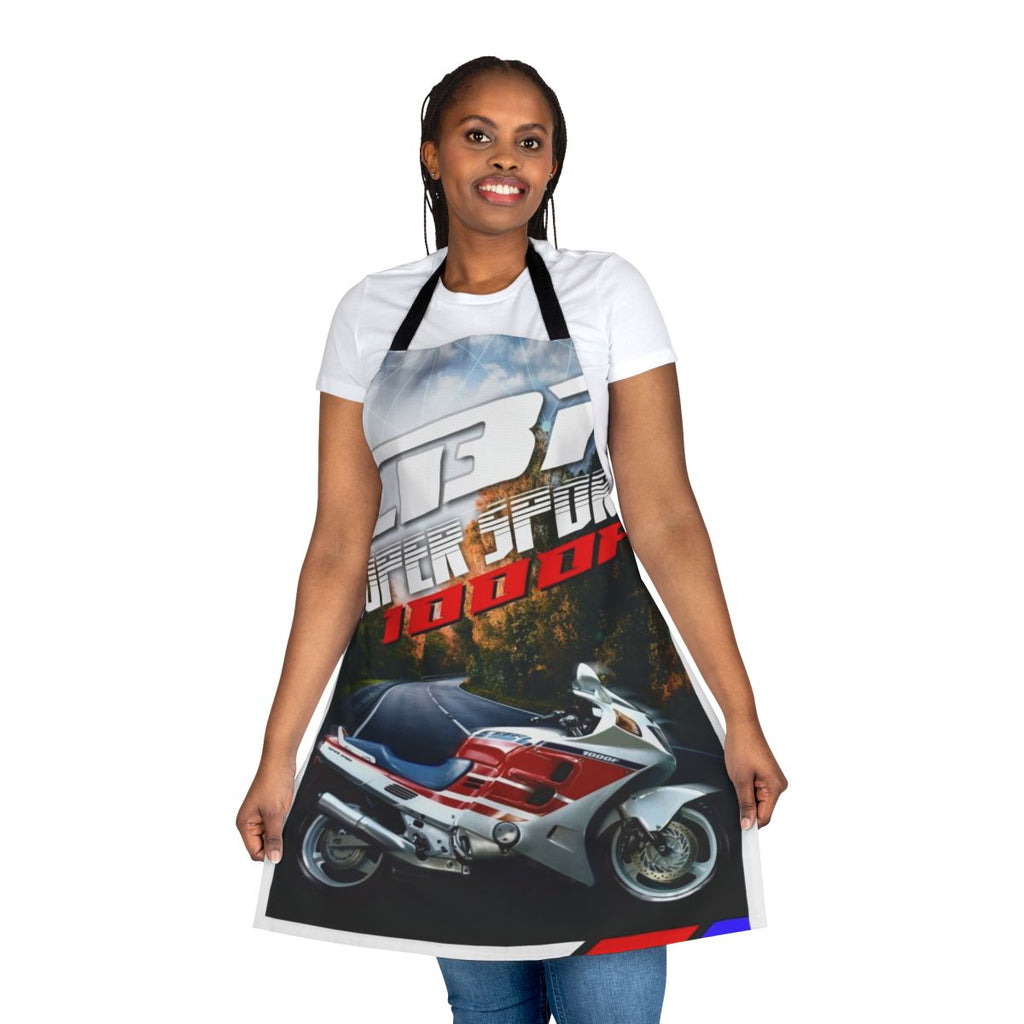Stylish motorcycle apron featuring the iconic CBR1000F design