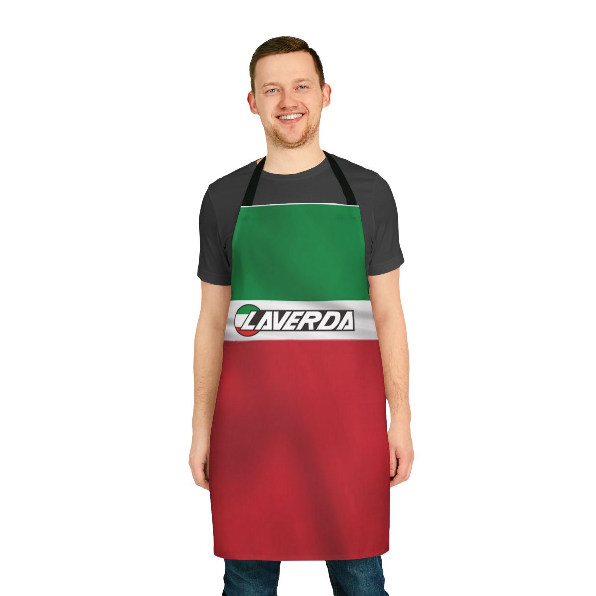 Laverda Italian Flag Inspired Motorcycle Enthusiast Apron