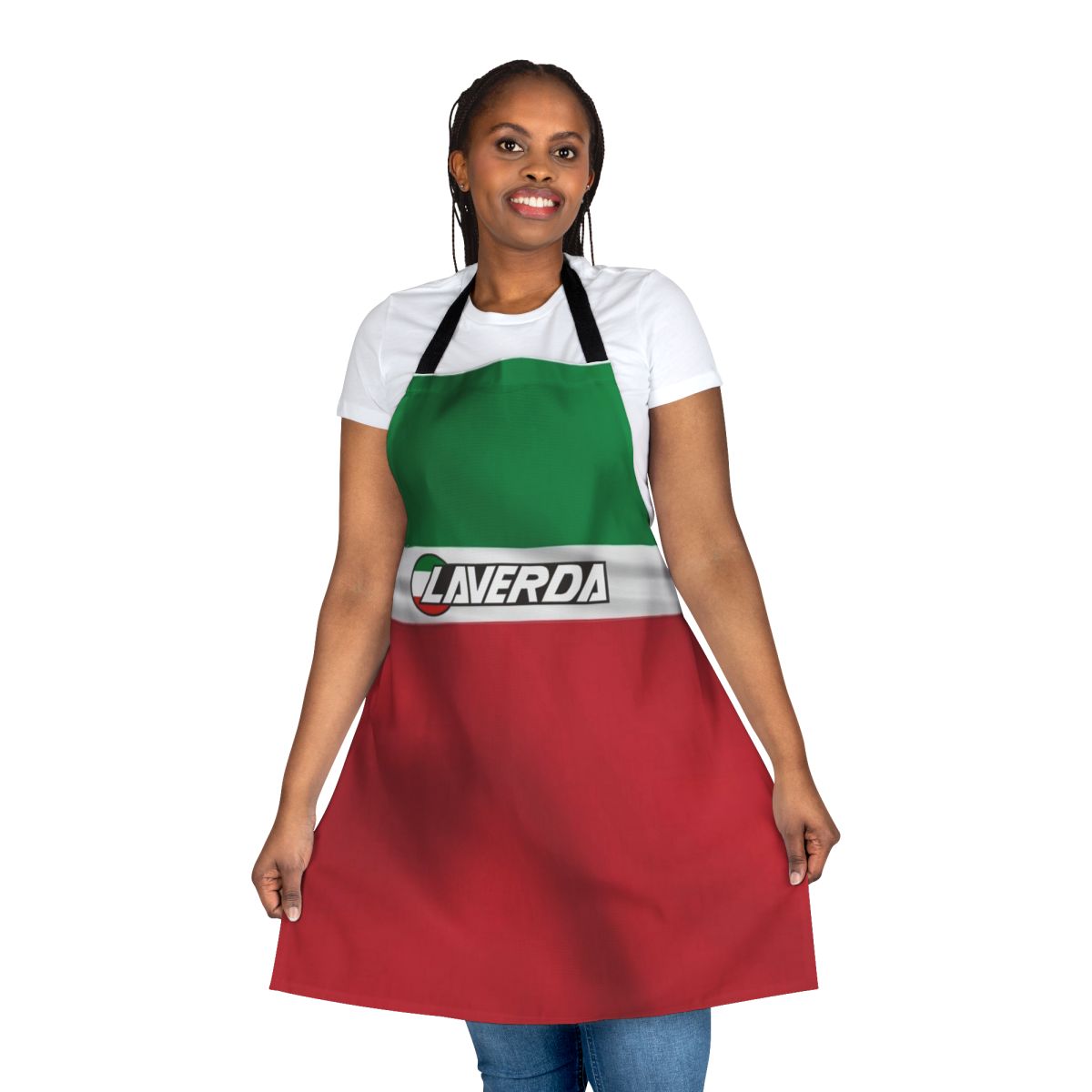 Laverda Italian Flag Inspired Motorcycle Enthusiast Apron