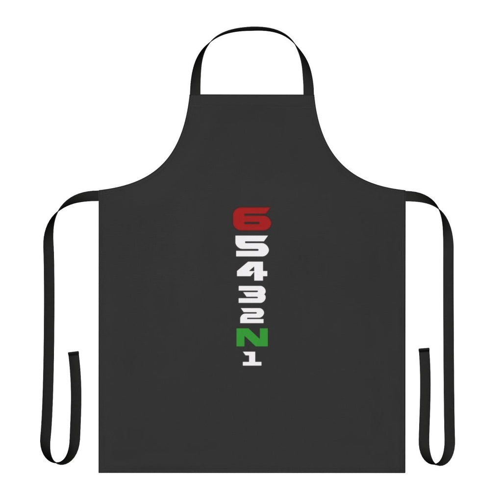 Motorcycle Gear Sequence Design Apron featuring a stylish and functional design for motorbike enthusiasts