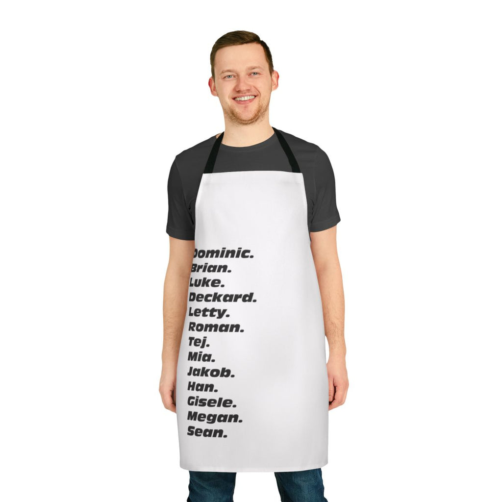 Motorsport Inspired Custom Apron with Fast and Furious Character Names