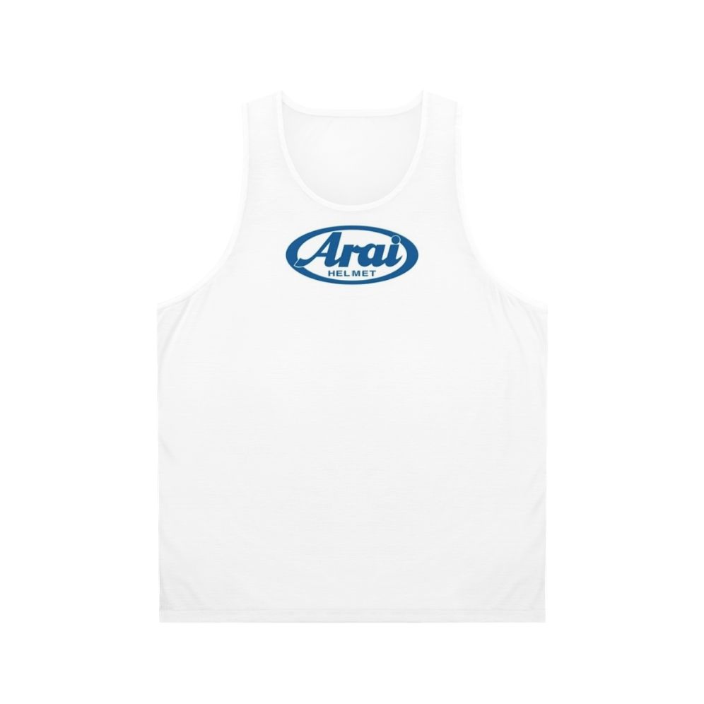 Motorsport Unisex Blue Tank Top
