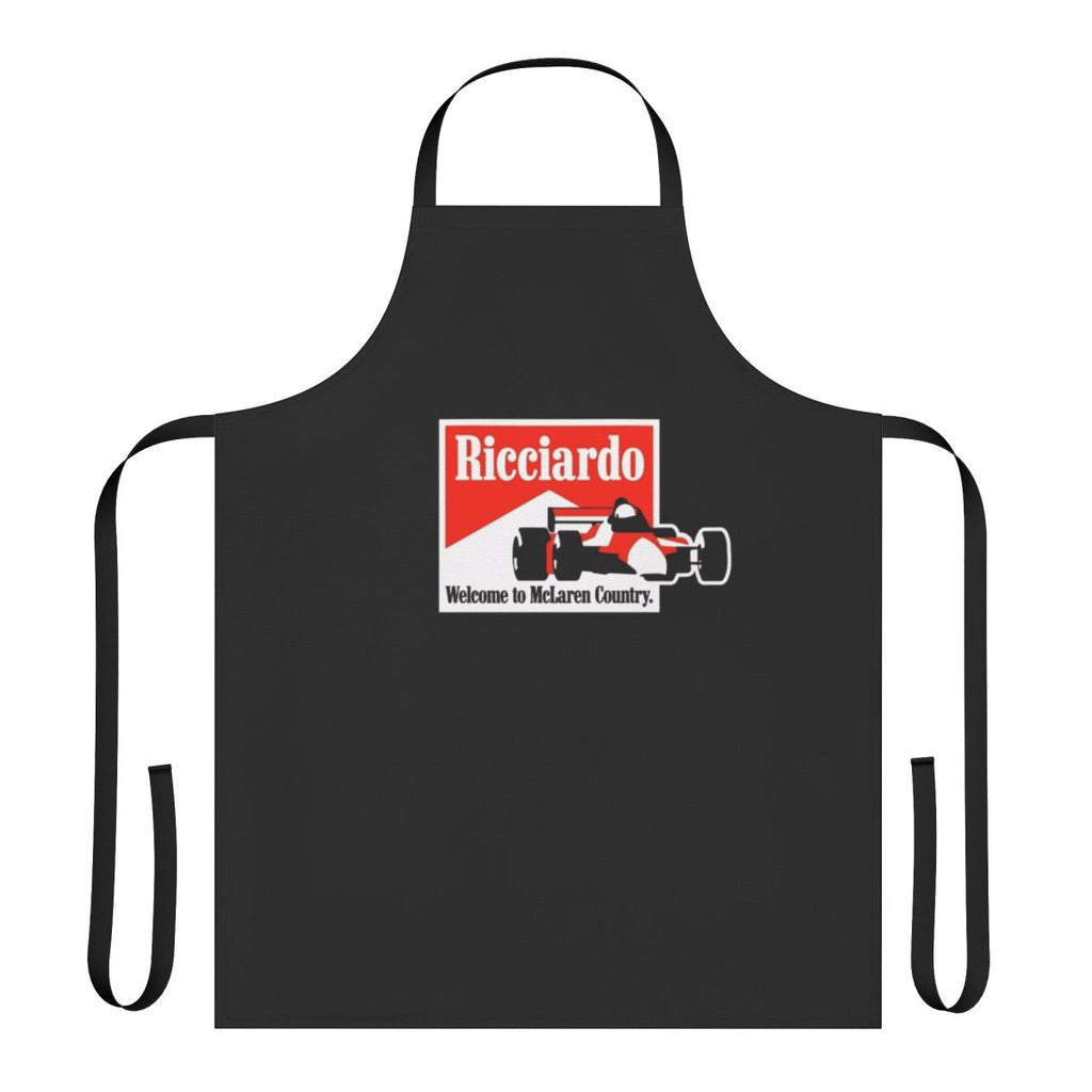 Apron featuring the iconic "Honey Badger" design of Formula 1 driver Daniel Ricciardo