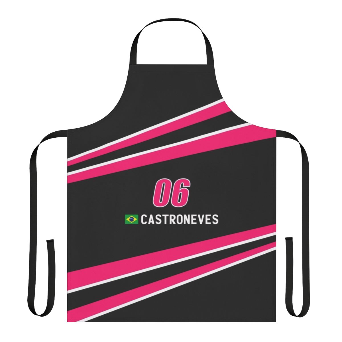 Motorsports racing apron featuring Indycar driver Helio Castroneves