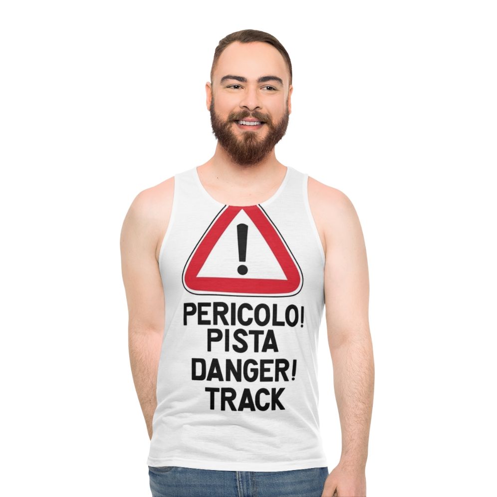 Motorsports racing formula one unisex tank top