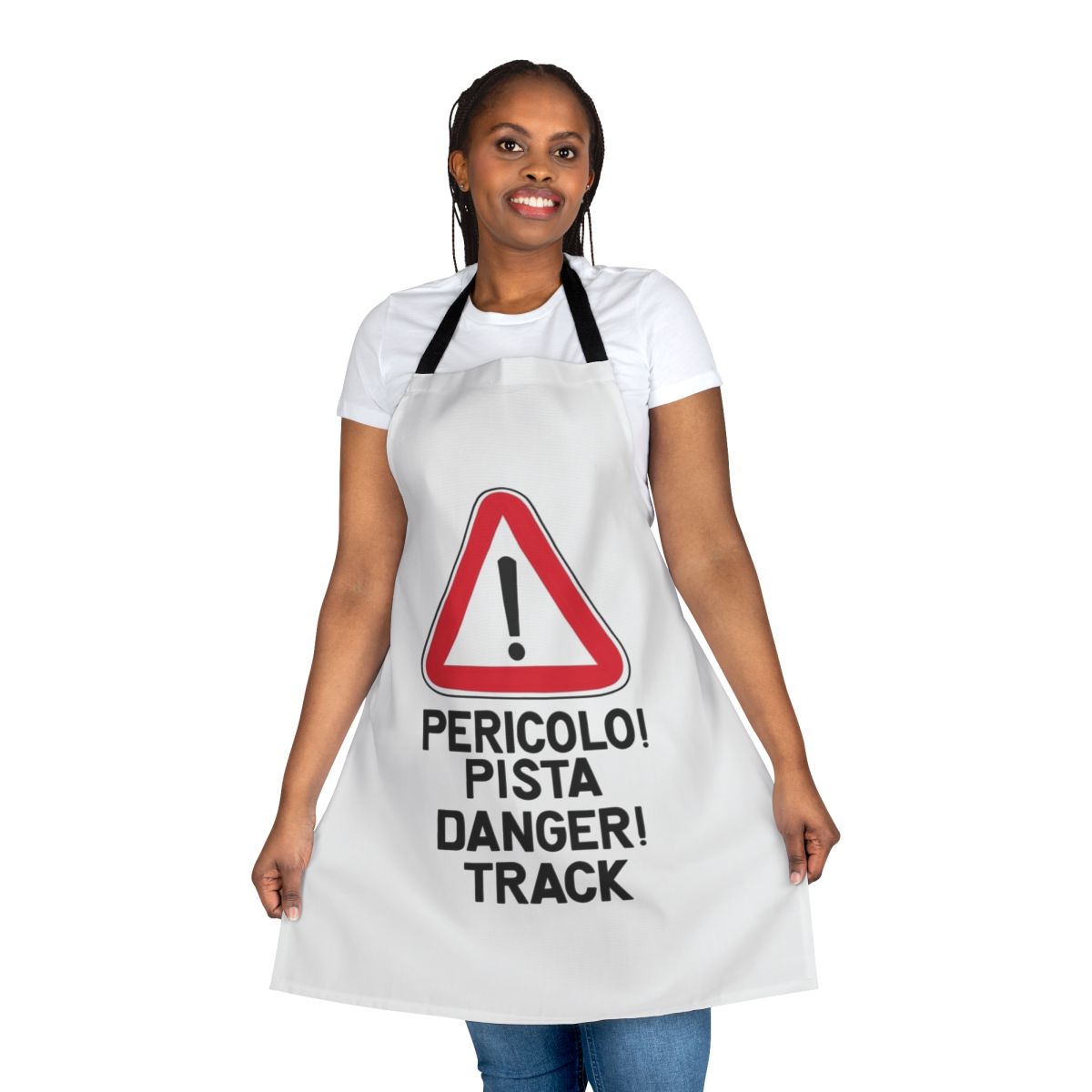 Motorsports Racing Pericolo Pista Apron with Danger Track Design