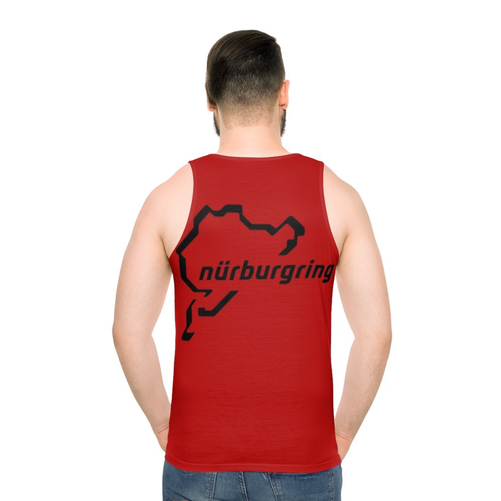 Motorsports unisex tank top with Nürburgring and Nordschleife design