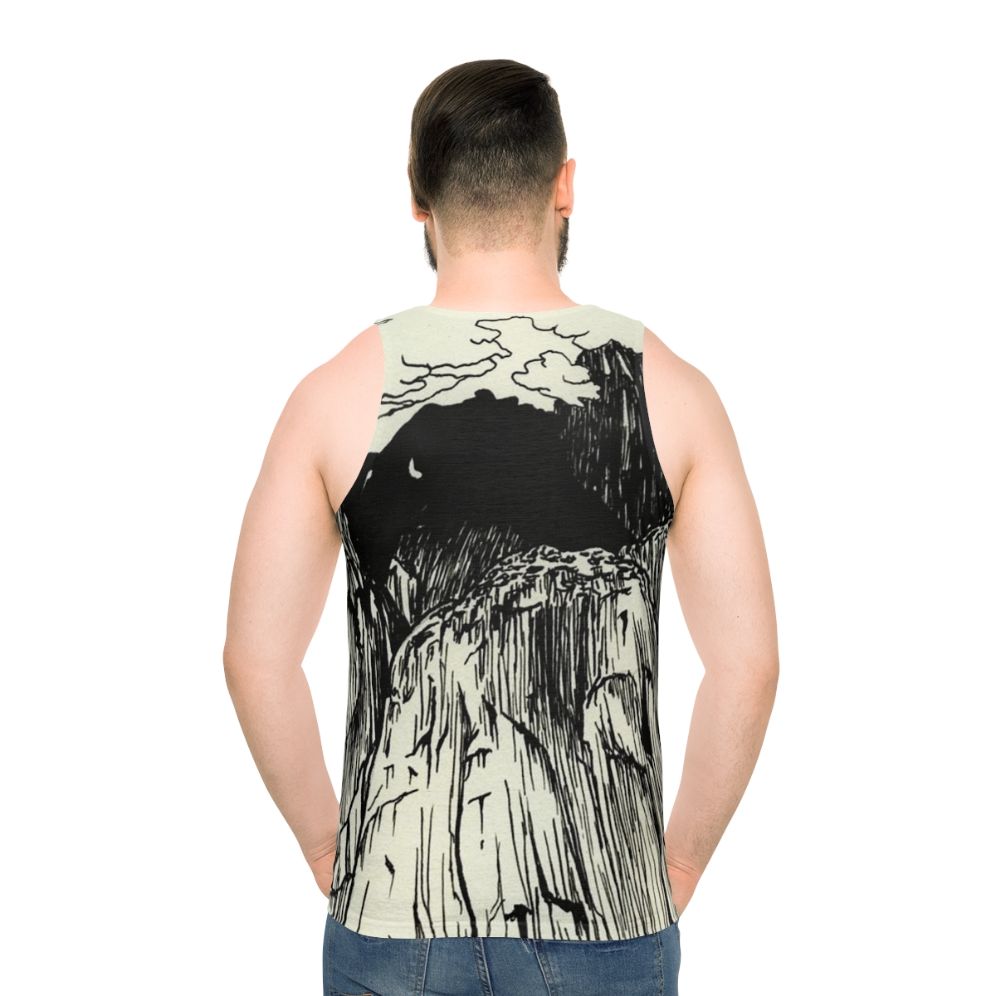 Unisex tank top with The Microphones and Mount Eerie indie folk music art
